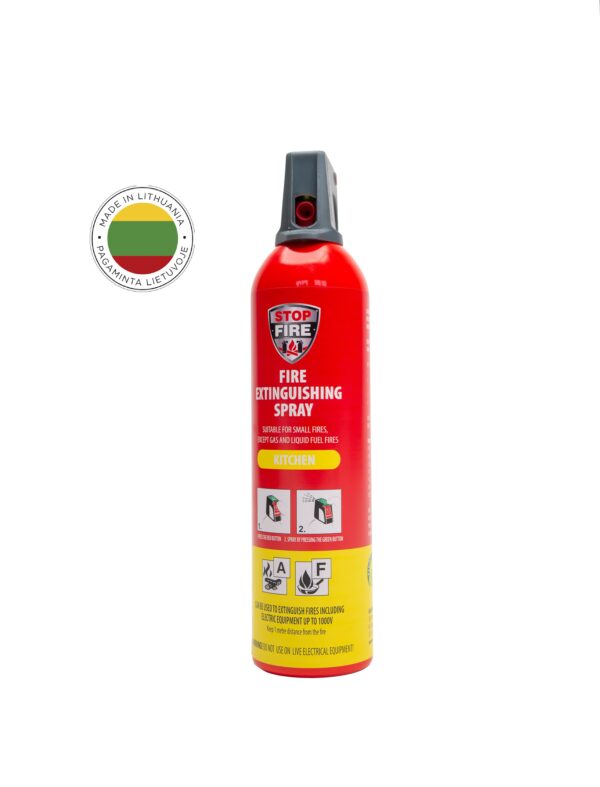 Aerozolinė gesinimo priemonė REINOLDMAX virtuvei/grilio zonai 750 ml